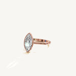 Solitaire Bezel Ring with 3ct Marquise Diamond 