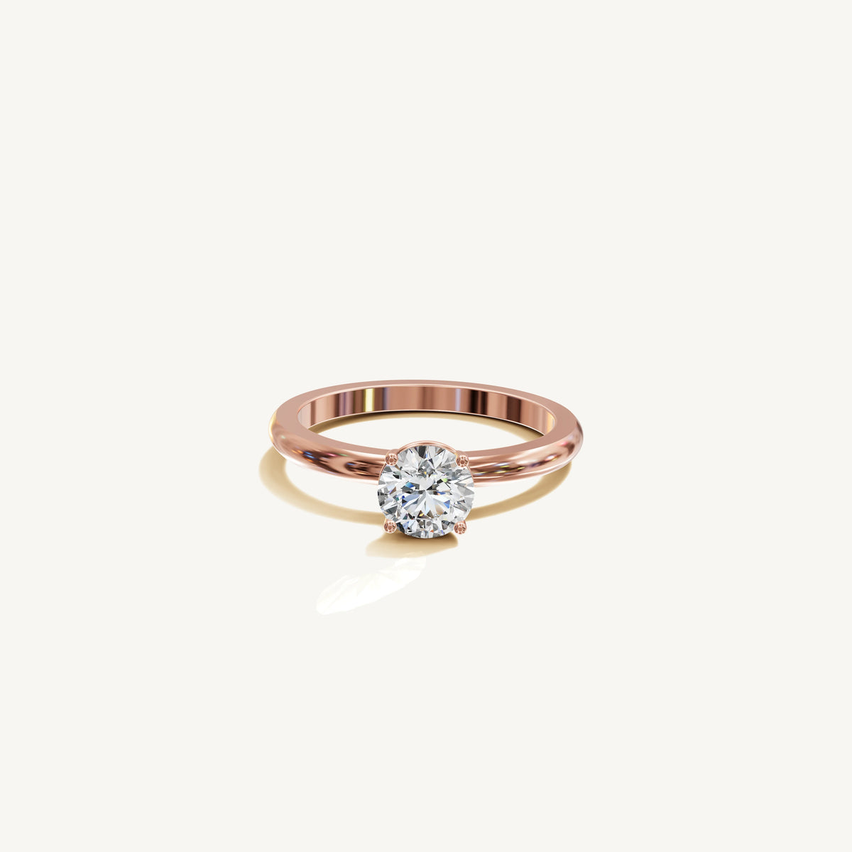 Solitaire 4-Prong Ring with 0.75ct Brilliant Diamond 