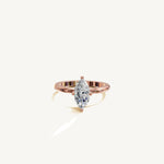 Solitaire 4-Prong Ring with 1ct Marquise Diamond 