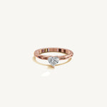 Solitaire 4-Prong Ring with 0.5ct Heart Diamond 
