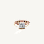 Solitaire 4-Prong Ring with 2ct Princess Diamond 