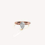 Solitaire 4-Prong Ring with 1ct Pear Diamond 