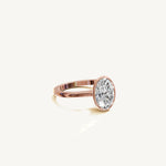 Solitaire Bezel Ring with 2ct Oval Diamond 