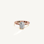 Solitaire 4-Prong Ring with 1.5ct Oval Diamond 