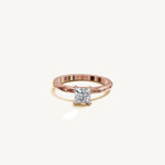 Solitaire 4-Prong Ring with 1ct Asscher Diamond 
