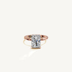 Solitaire 4-Prong Ring with 3ct Radiant Diamond 
