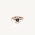 Solitaire 4-Prong Ring with 2ct Emerald Diamond 