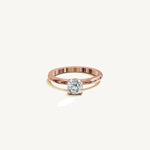 Solitaire 4-Prong Ring with 0.75ct Cushion Diamond 