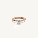 Solitaire 4-Prong Ring with 1ct Cushion Diamond 