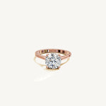 Solitaire Cathedral Ring with 2ct Brilliant Diamond 