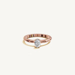 Solitaire 4-Prong Ring with 0.5ct Oval Diamond 