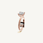 Solitaire 4-Prong Ring with 1.5ct Princess Diamond 