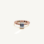 Solitaire 4-Prong Ring with 1ct Emerald Diamond 