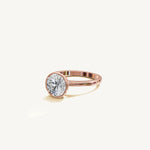 Solitaire Bezel Ring with 1ct Brilliant Diamond 