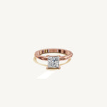 Solitaire 4-Prong Ring with 1ct Princess Diamond 