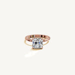 Solitaire 4-Prong Ring with 3ct Asscher Diamond 