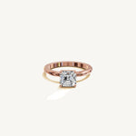 Solitaire 4-Prong Ring with 1.5ct Asscher Diamond 