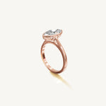 Solitaire Bezel Ring with 3ct Marquise Diamond 