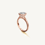 Solitaire Bezel Ring with 0.75ct Cushion Diamond 