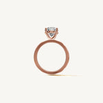 Solitaire 4-Prong Ring with 3ct Oval Diamond 