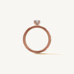 Solitaire 4-Prong Ring with 0.75ct Oval Diamond 