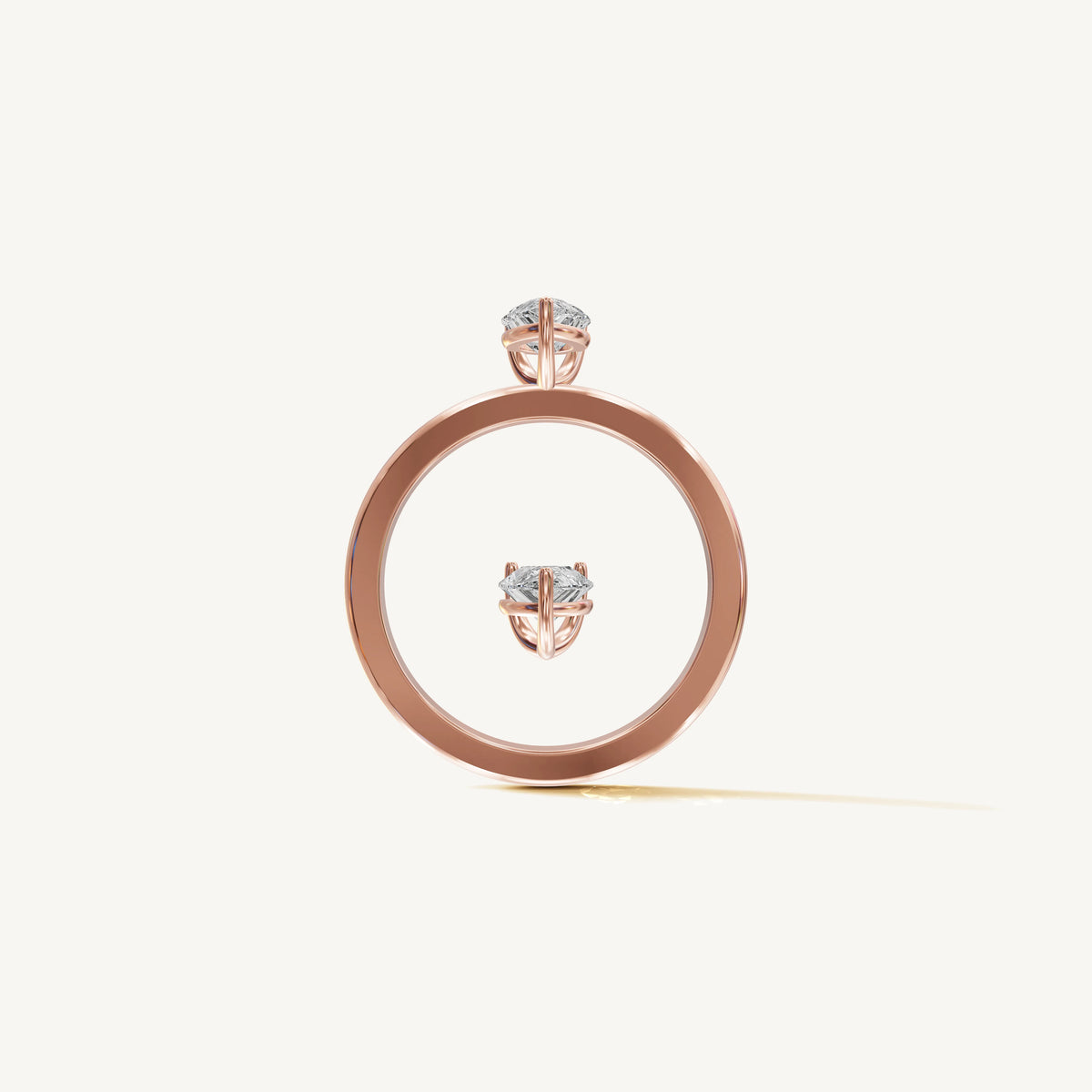 Solitaire 4-Prong Ring with 0.5ct Pear Diamond 