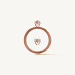 Solitaire 4-Prong Ring with 0.5ct Pear Diamond 