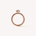 Solitaire 4-Prong Ring with 1ct Heart Diamond 