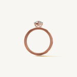 Solitaire 4-Prong Ring with 0.75ct Heart Diamond 
