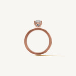 Solitaire 4-Prong Ring with 1.5ct Oval Diamond 