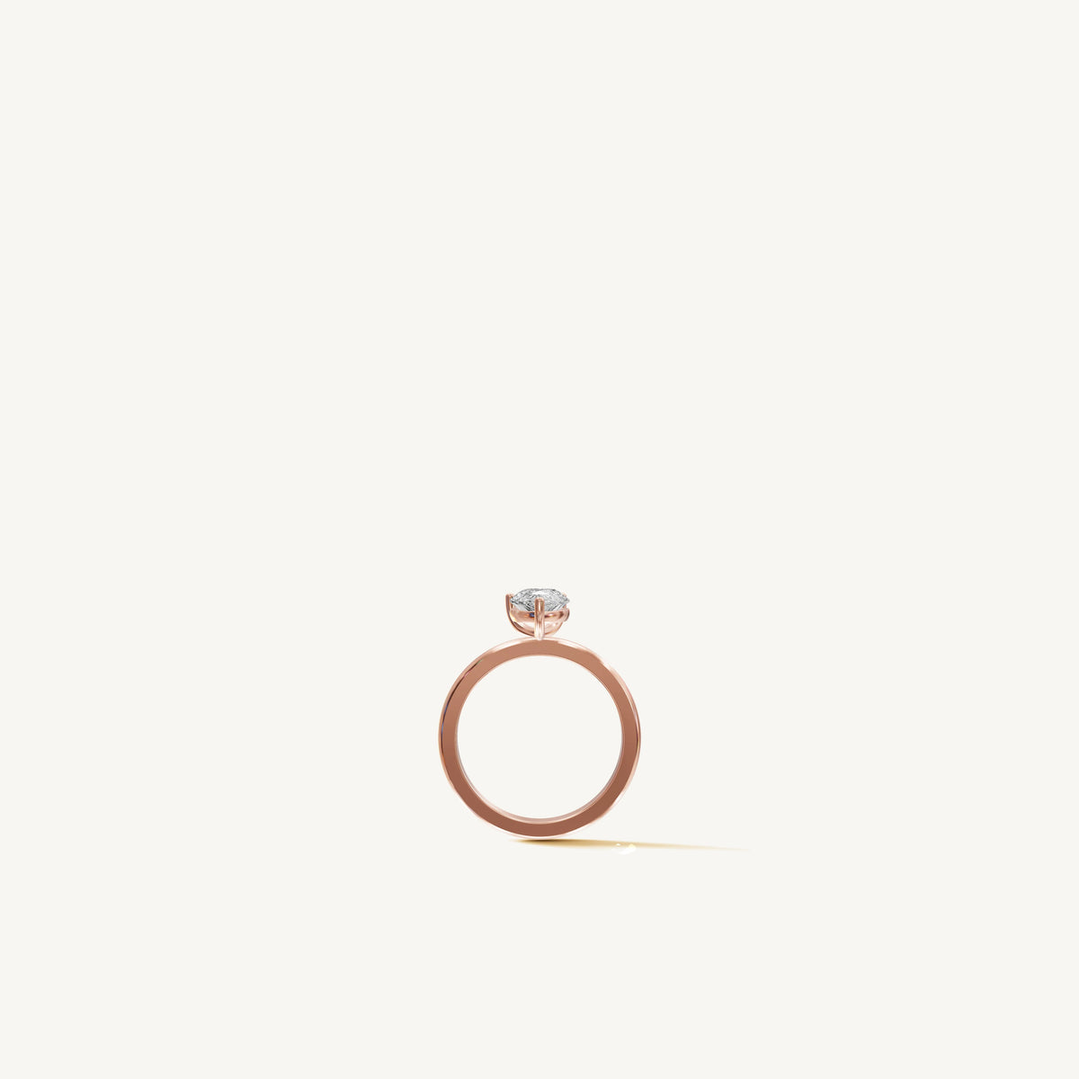 Solitaire 4-Prong Ring with 1.5ct Pear Diamond 