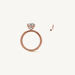 Solitaire 4-Prong Ring with 2ct Brilliant Diamond 