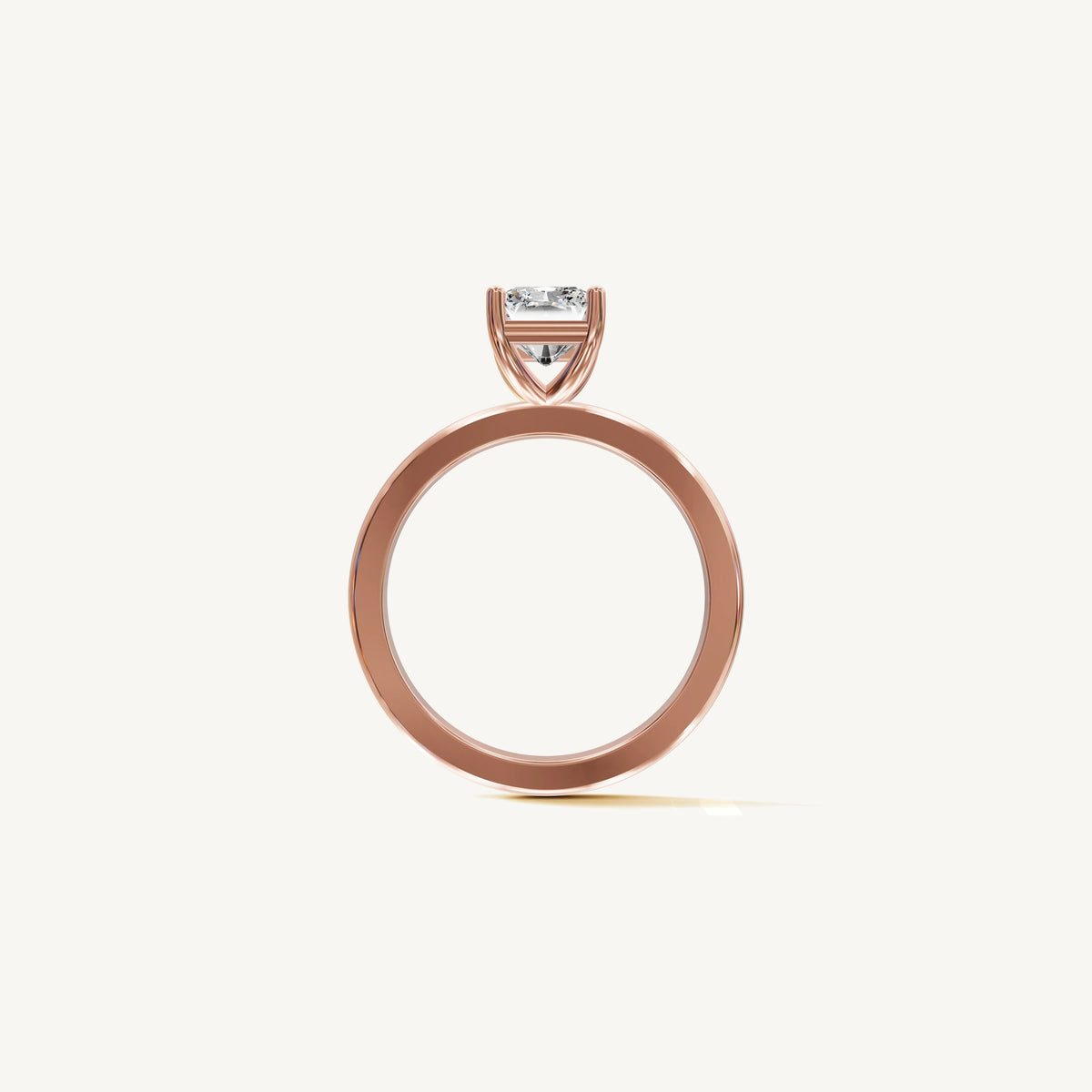 Solitaire 4-Prong Ring with 1.5ct Radiant Diamond 