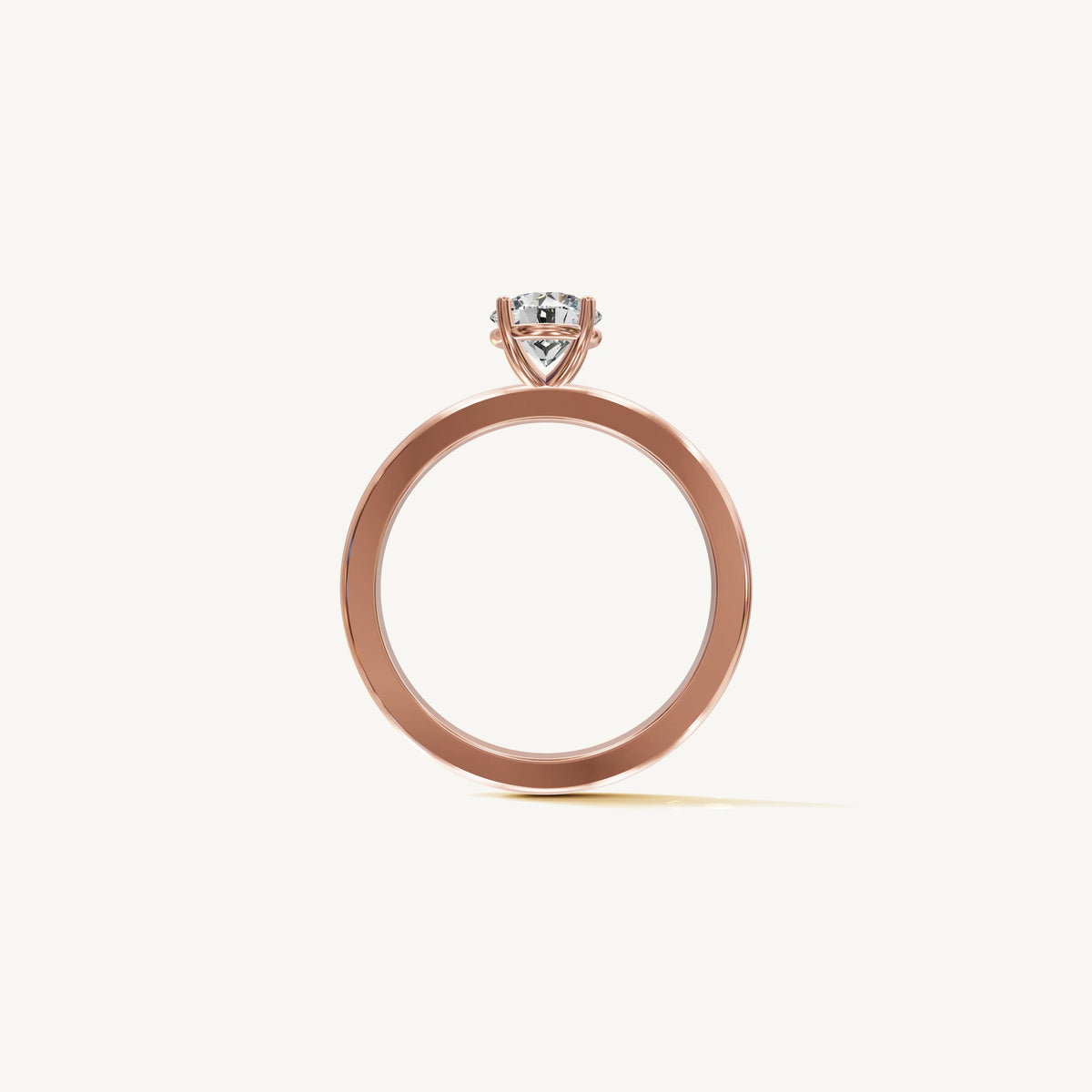 Solitaire 4-Prong Ring with 0.75ct Brilliant Diamond 