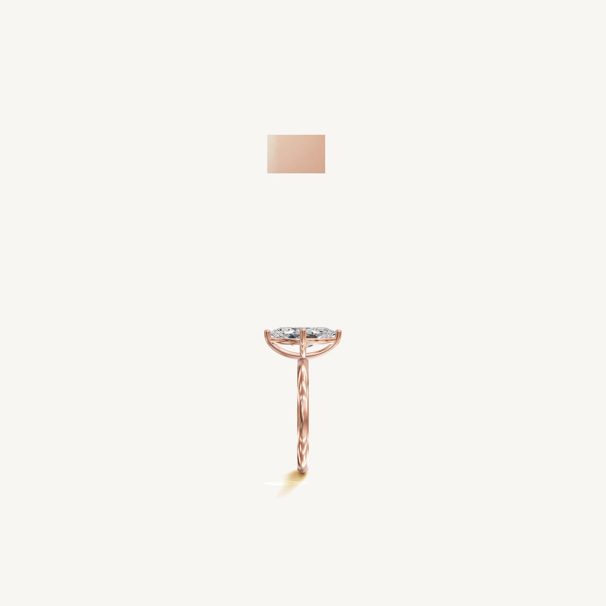 Solitaire 4-Prong Ring with 2ct Marquise Diamond 