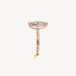 Solitaire 4-Prong Ring with 3ct Marquise Diamond 