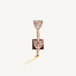 Solitaire 4-Prong Ring with 2ct Cushion Diamond 