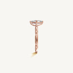 Solitaire 4-Prong Ring with 0.75ct Marquise Diamond 