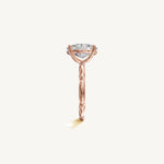 Solitaire 4-Prong Ring with 3ct Oval Diamond 