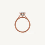 Solitaire Cathedral Ring with 0.75ct Pear Diamond 