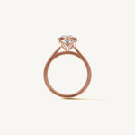 Solitaire Bezel Ring with 0.75ct Cushion Diamond 