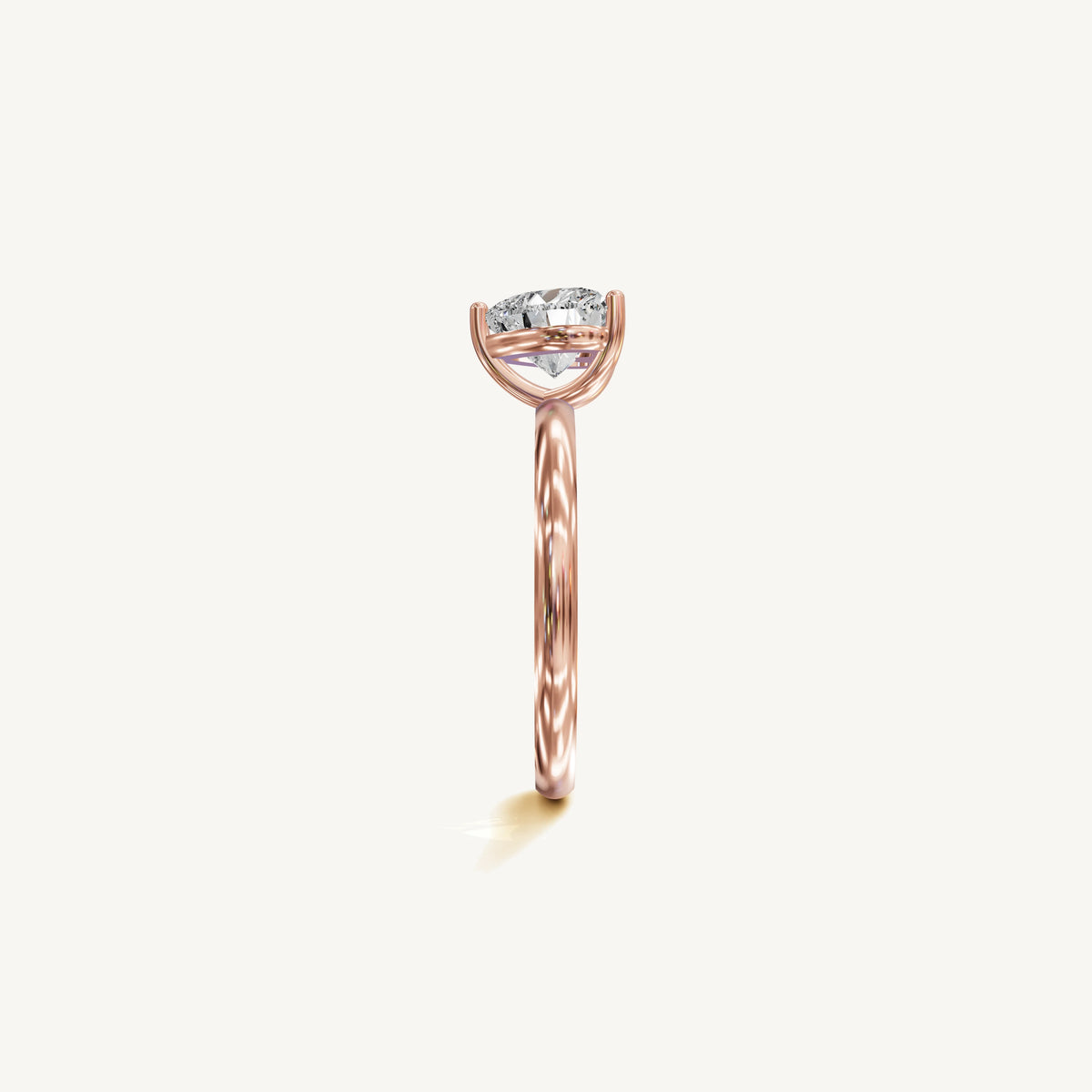 Solitaire 4-Prong Ring with 1.5ct Heart Diamond 