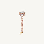 Solitaire 4-Prong Ring with 1.5ct Heart Diamond 