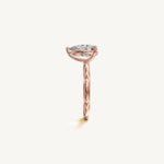Solitaire 4-Prong Ring with 2ct Pear Diamond 