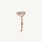 Solitaire 4-Prong Ring with 3ct Pear Diamond 