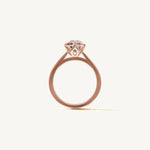 Solitaire Bezel Ring with 3ct Pear Diamond 