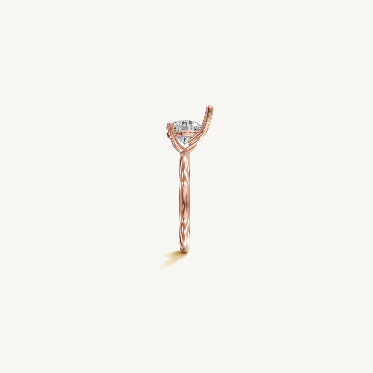 Solitaire 4-Prong Ring with 2ct Brilliant Diamond 