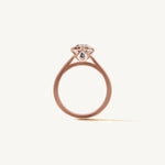 Solitaire Bezel Ring with 2ct Oval Diamond 