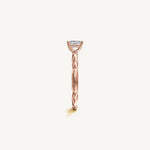 Solitaire 4-Prong Ring with 0.5ct Radiant Diamond 