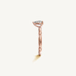 Solitaire 4-Prong Ring with 0.75ct Pear Diamond 